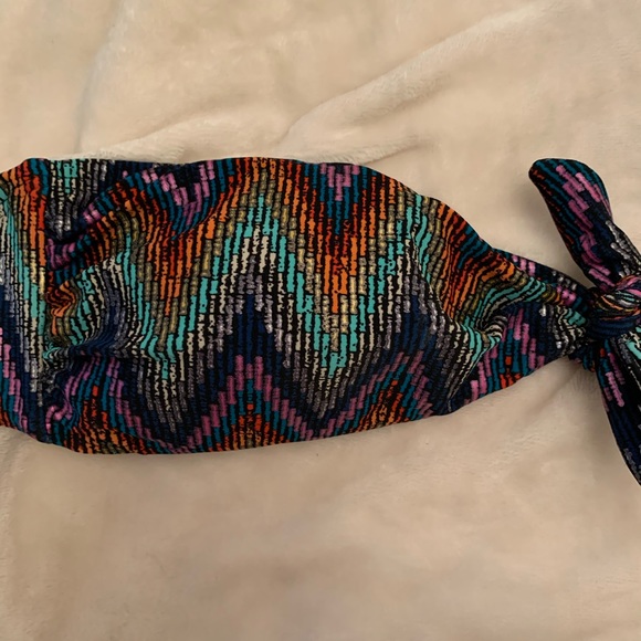 French connection multi colour bikini bandeau top - Picture 2 of 6